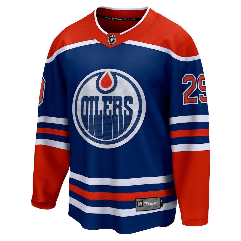 Edmonton Oilers Fanatics Men's Draisaitl Breakaway PA Jersey