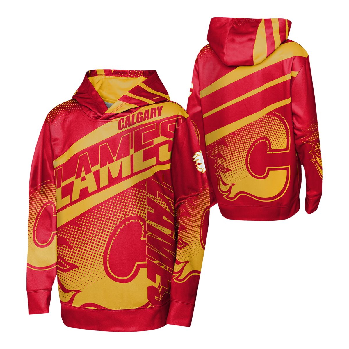 Youth Calgary Flames Outerstuff Home Ice Advantage Hoodie