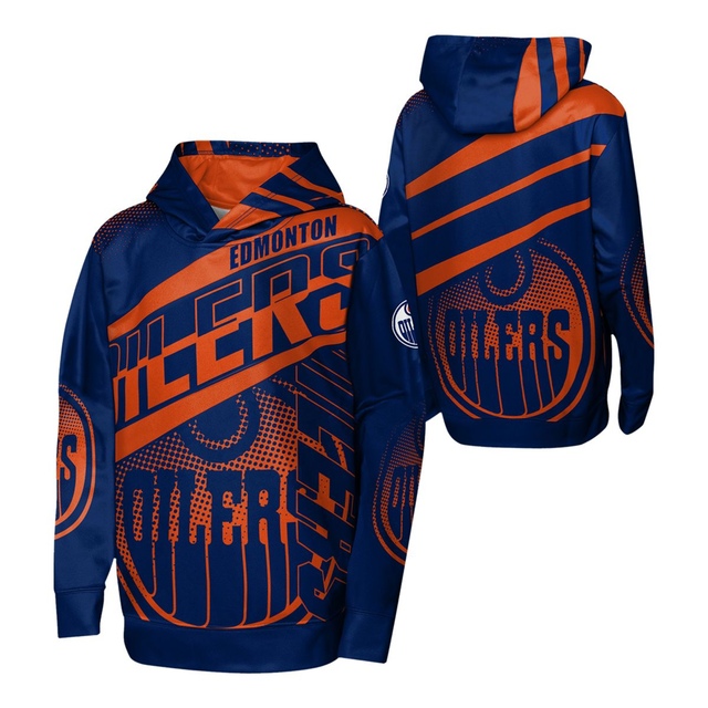 Youth Edmonton Oilers Outerstuff Home Ice Advantage Pullover Hoodie