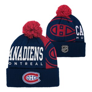 Youth Montreal Canadiens Outerstuff Impact Cuffed Pom Beanie
