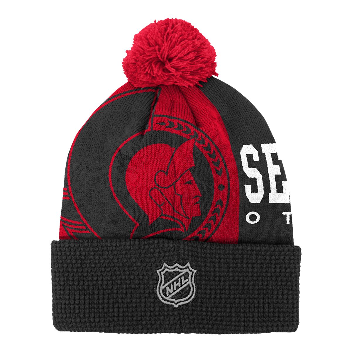 Youth Ottawa Senators Outerstuff Impact Cuffed Pom Beanie