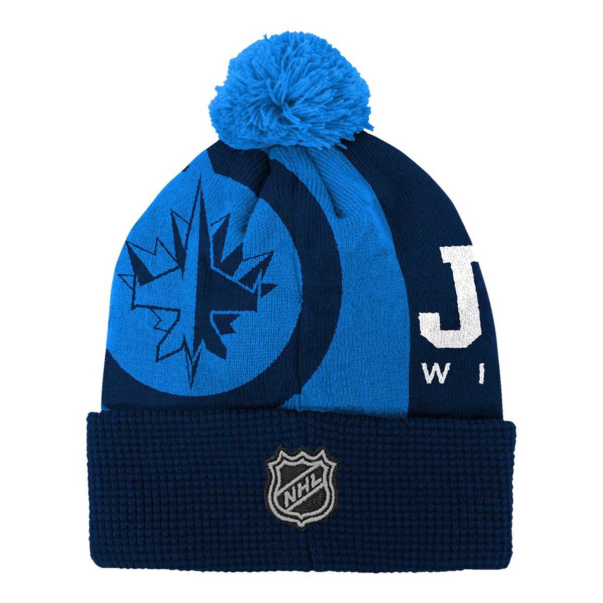 Youth Winnipeg Jets Outerstuff Impact Cuffed Pom Beanie