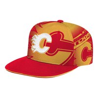 Youth Calgary Flames Outerstuff Impact Fashion Snapback Cap Front_Angled_Left
