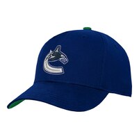 Youth Vancouver Canucks Outerstuff Precurved Snapback Cap Front_Angled_Left
