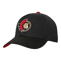 Youth Ottawa Senators Outerstuff Precurved Snapback Cap Front_Angled_Left