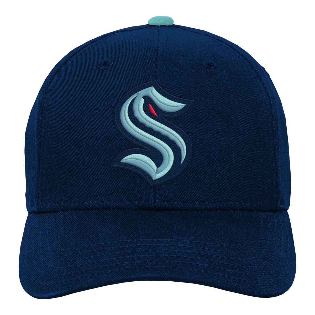 Youth Seattle Kraken Outerstuff Precurved Snapback Cap