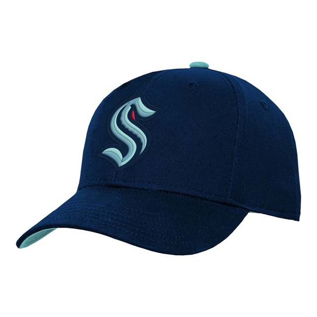 Youth Seattle Kraken Outerstuff Precurved Snapback Cap
