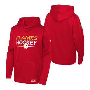 Youth Calgary Flames Outerstuff Authentic Pro Hoodie