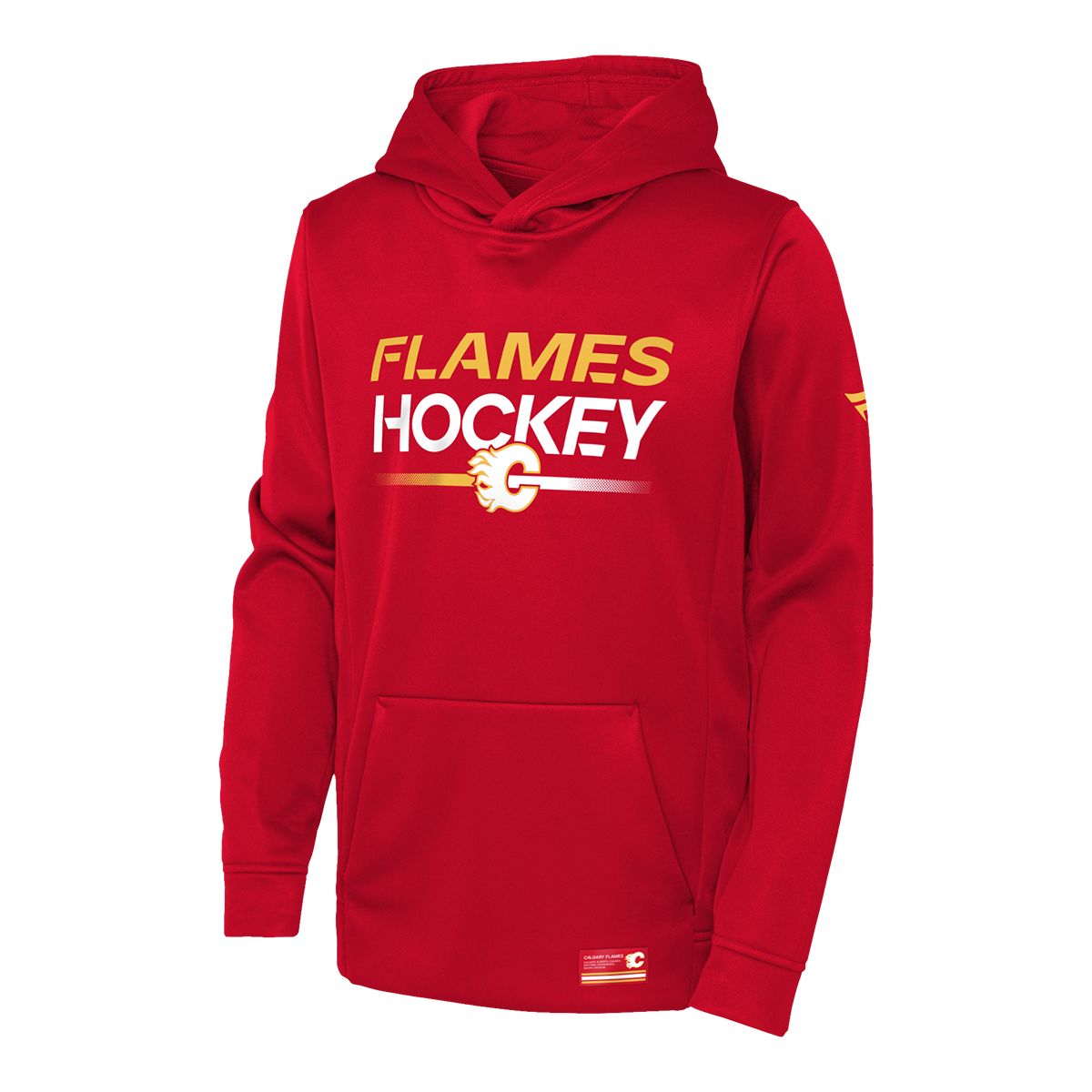 Youth Calgary Flames Outerstuff Authentic Pro Hoodie