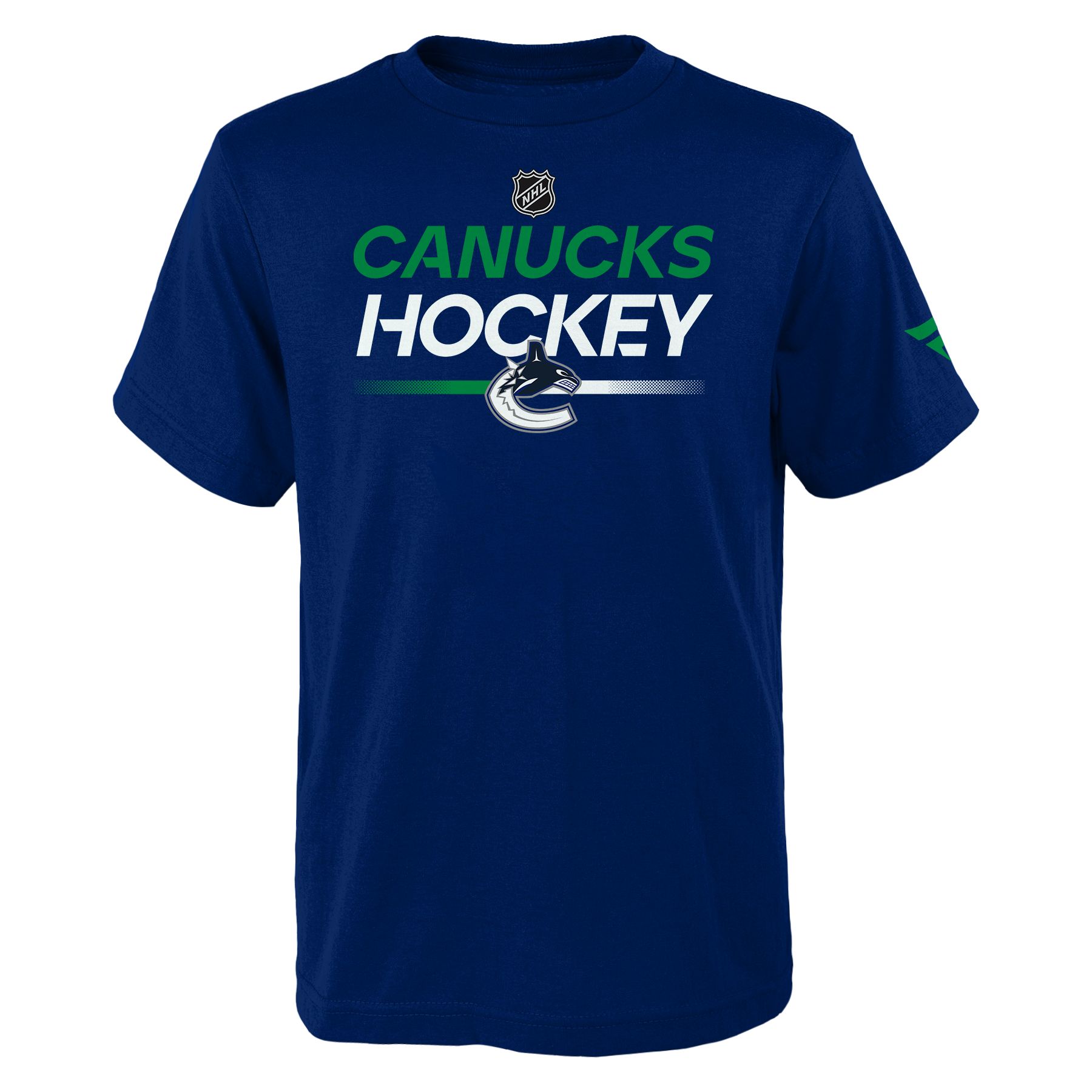 SportChek has Youth Vancouver Canucks Outerstuff Apro Wordmark T Shirt