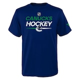 Youth Vancouver Canucks Outerstuff Apro Wordmark T Shirt Front_Flat