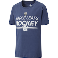 Youth Toronto Maple Leafs Outerstuff Apro Wordmark Cotton T Shirt Front_Angled_Left