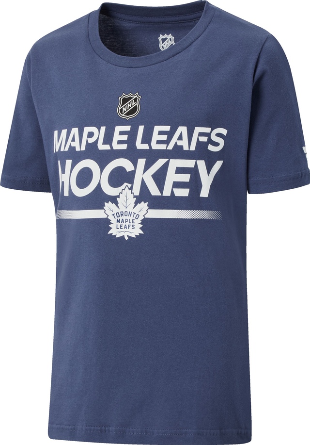 Youth Toronto Maple Leafs Outerstuff Apro Wordmark Cotton T Shirt