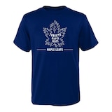 Youth Toronto Maple Leafs Outerstuff Reissue Logo Cotton T Shirt Front_Flat