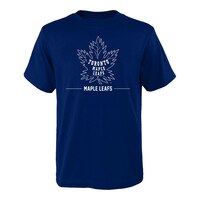 Youth Toronto Maple Leafs Outerstuff Reissue Logo Cotton T Shirt Front_Flat
