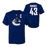 Youth Vancouver Canucks Outerstuff Quinn Hughes Player T Shirt Composite_or_Mixed