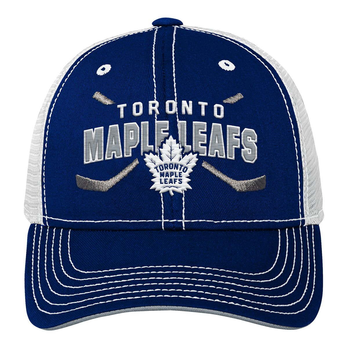 Child Toronto Maple Leafs NHL Lockup Meshback Adjustable Cap