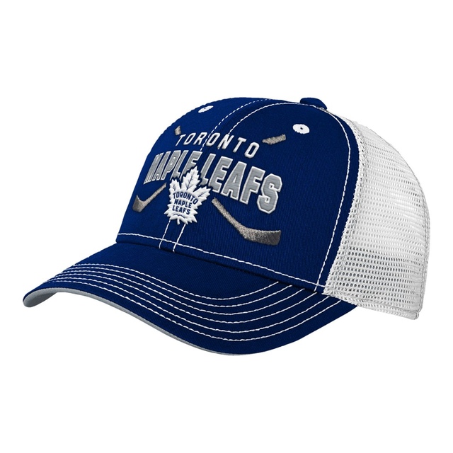 Child Toronto Maple Leafs Outerstuff Lockup Meshback Adjustable Cap Front_Three_Fourths_Angled_Left