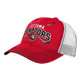 Child Ottawa Senators Outerstuff Lockup Meshback Adjustable Cap Front_Three_Fourths_Angled_Left
