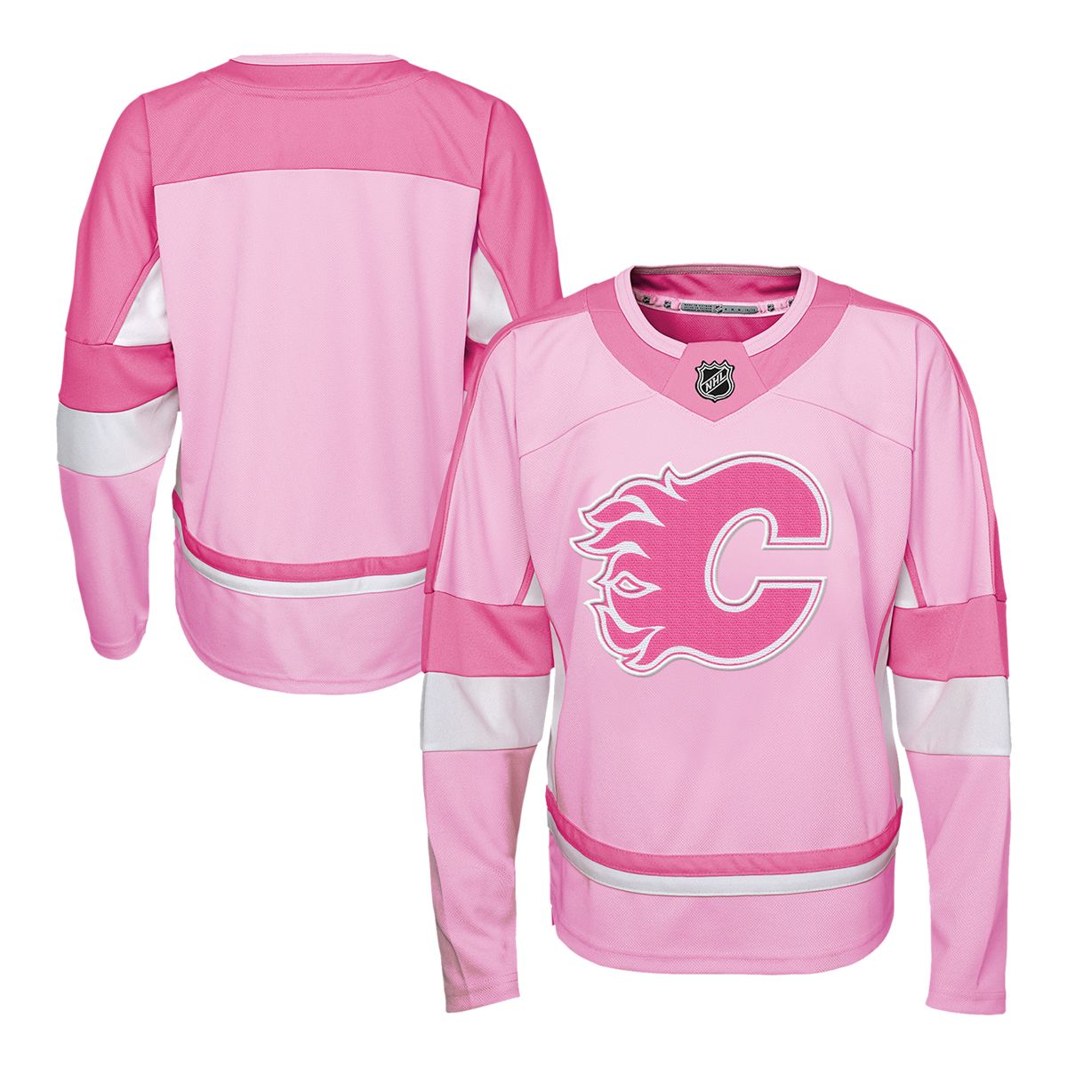Calgary Flames Outerstuff Girls' Fashion Jersey