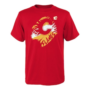 Child Calgary Flames Outerstuff Knock Out T Shirt