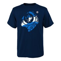 Child Winnipeg Jets NHL Knock Out T Shirt Front_Flat