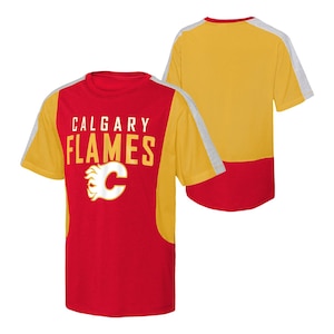 Youth Calgary Flames Outerstuff Compelling Slapshot T Shirt