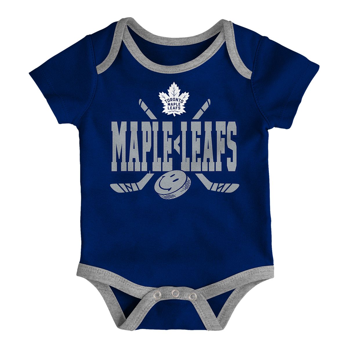 Infant Toronto Maple Leafs NHL Full Strength 3 Piece Creeper Set
