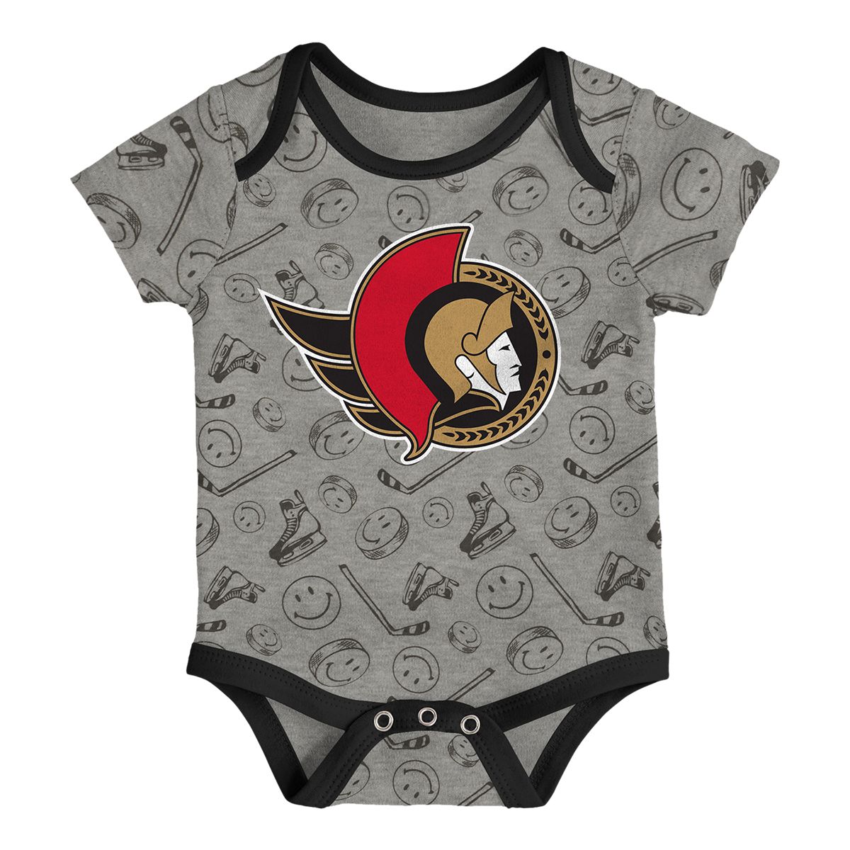 Infant Ottawa Senators Outerstuff Full Strength Creeper Set