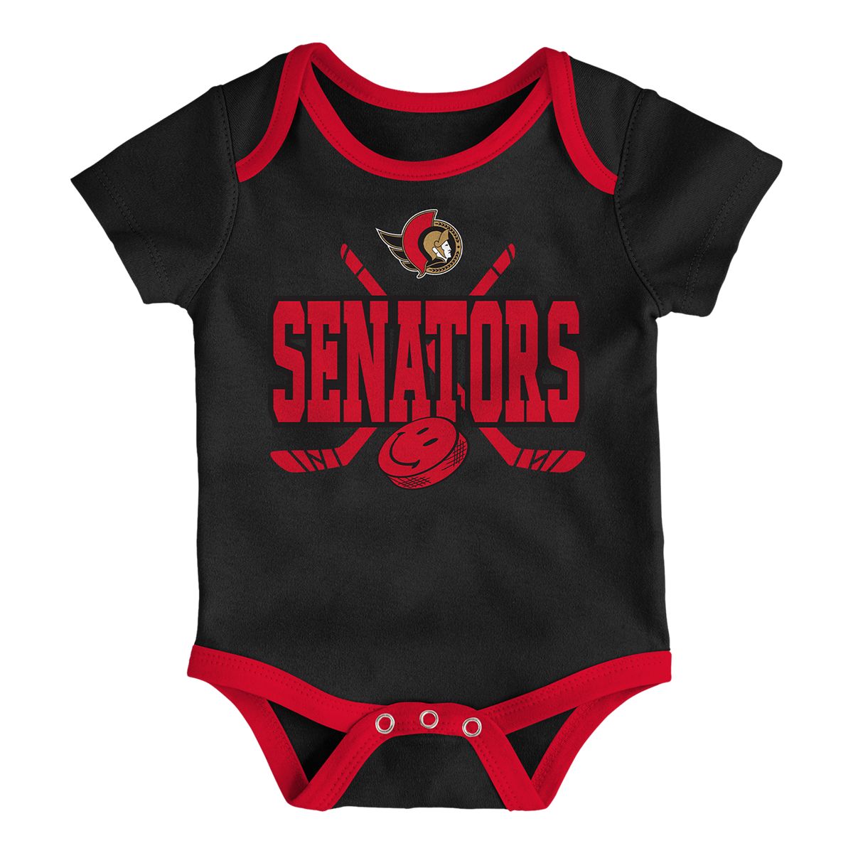 Infant Ottawa Senators Outerstuff Full Strength Creeper Set