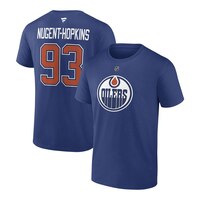 Edmonton Oilers Nugent-Hopkins Roy Fanatics Branded Navy Authentic Stack Name and Number T-Shirt Composite_or_Mixed