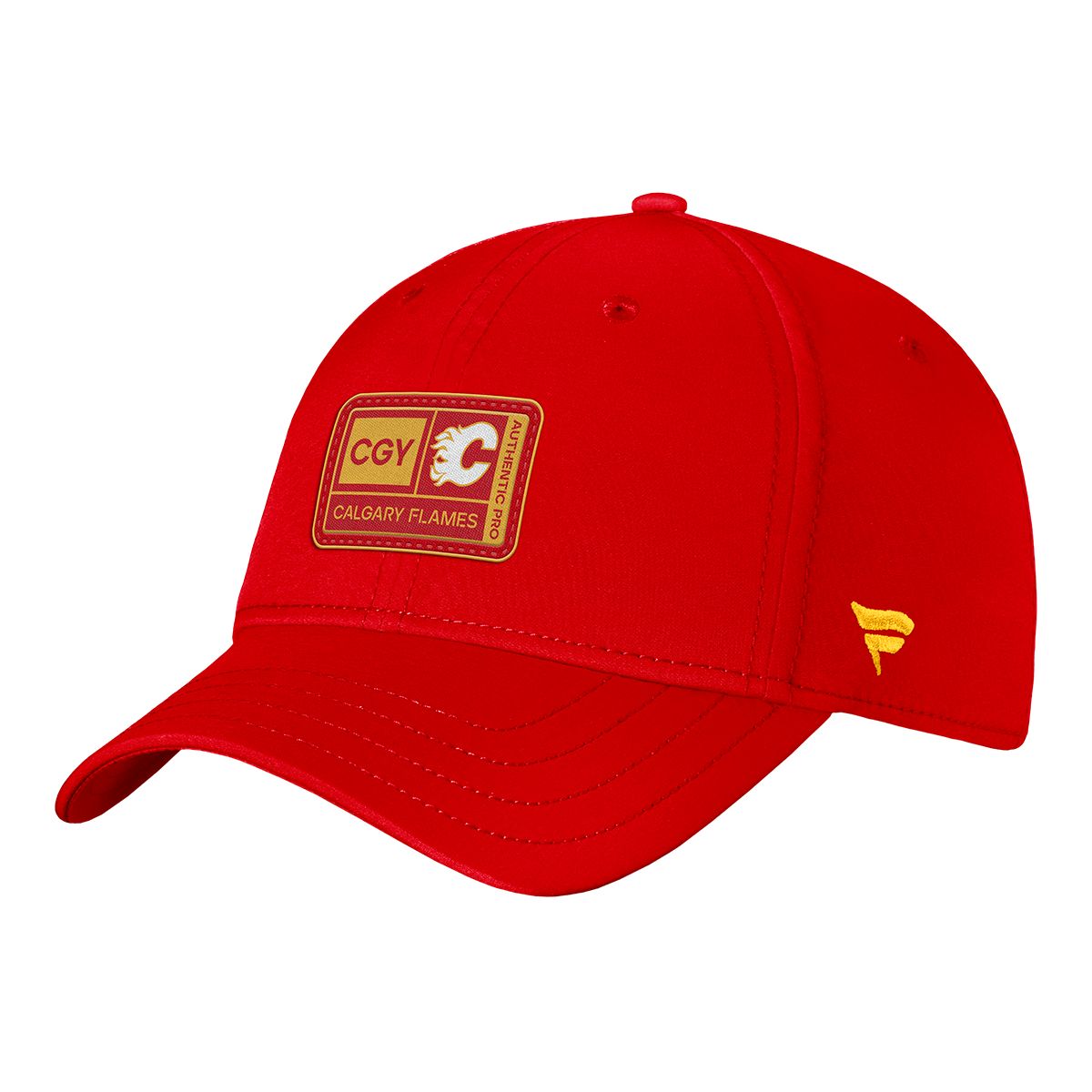 Calgary Flames Fanatics Authentic Pro Training Camp Struct Cap