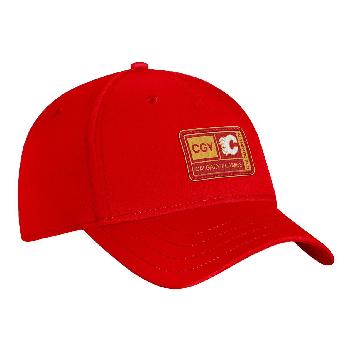 Calgary Flames Fanatics Authentic Pro Training Camp Struct Cap