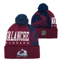 Colorado Avalanche Youth Outerstuff Impact Cuffed Pom Knit Hat Composite_or_Mixed