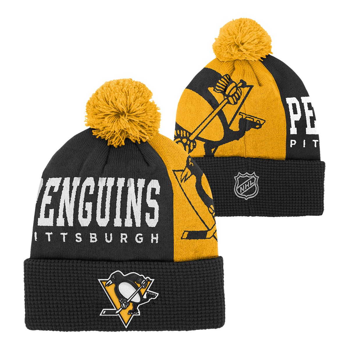 SportChek has Pittsburgh Penguins Youth Outerstuff Impact Cuffed Pom Knit Hat