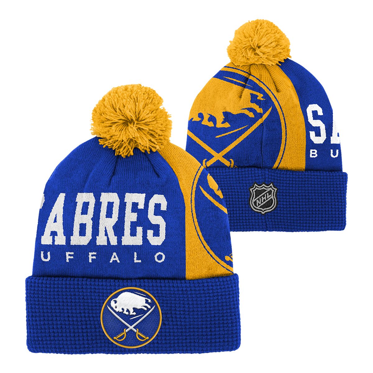 Buffalo Sabres Youth Outerstuff Impact Cuffed Pom Knit Hat