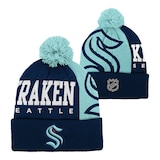 Seattle Kraken Youth Outerstuff Impact Cuffed Pom Knit Hat Composite_or_Mixed