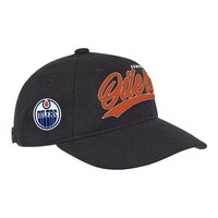 Youth Edmonton Oilers NHL Legacy Wooly Dad Cap Front_Three_Fourths_Angled_Right