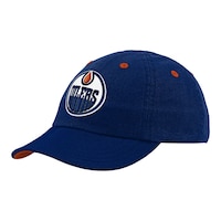 Infant Edmonton Oilers NHL Slouch Cap Front_Three_Fourths_Angled_Left