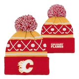 Calgary Flames NHL Infant Face Off Cuffed Pom Knit Beanie Composite_or_Mixed