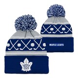 Infant Toronto Maple Leafs NHL Face Off Cuffed Pom Knit Beanie Composite_or_Mixed