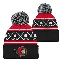 Ottawa Senators Outerstuff Infant Face Off Cuffed Pom Knit Beanie Composite_or_Mixed