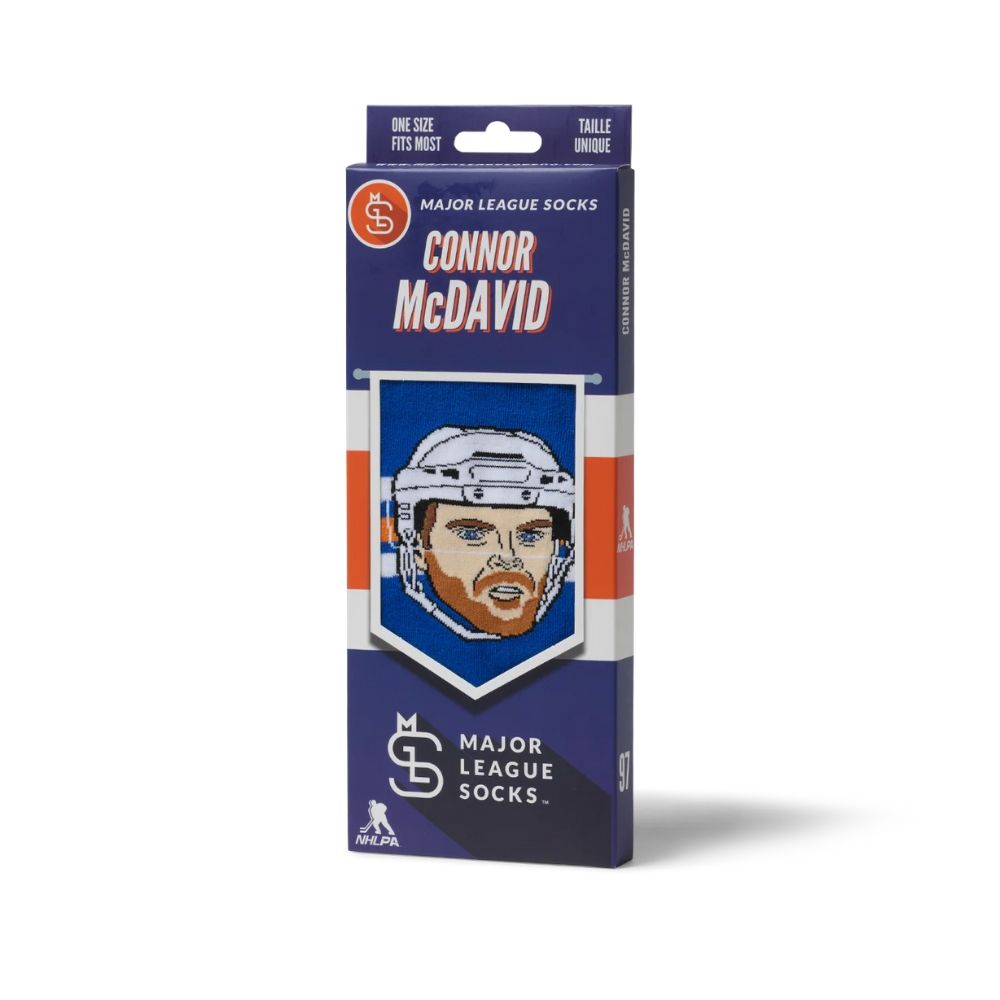 Edmonton Oilers McDavid Playoff Player Socks