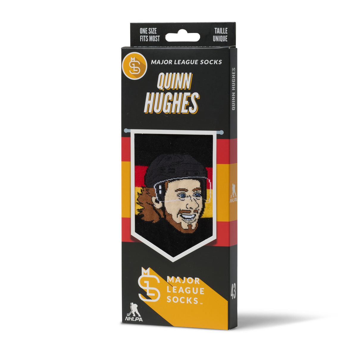 Vancouver Canucks Major League Socks Quinn Hughes Socks