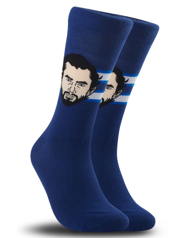 Winnipeg Jets Major League Socks Connor Hellebuyck Socks Front_Three_Fourths_Angled_Right