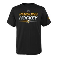Youth Pittsburgh Penguins Outerstuff Apro Wordmark T Shirt Front_Flat