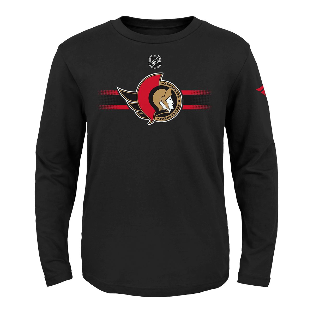SportChek has Youth Ottawa Senators Outerstuff Apro Logo Long Sleeve T Shirt