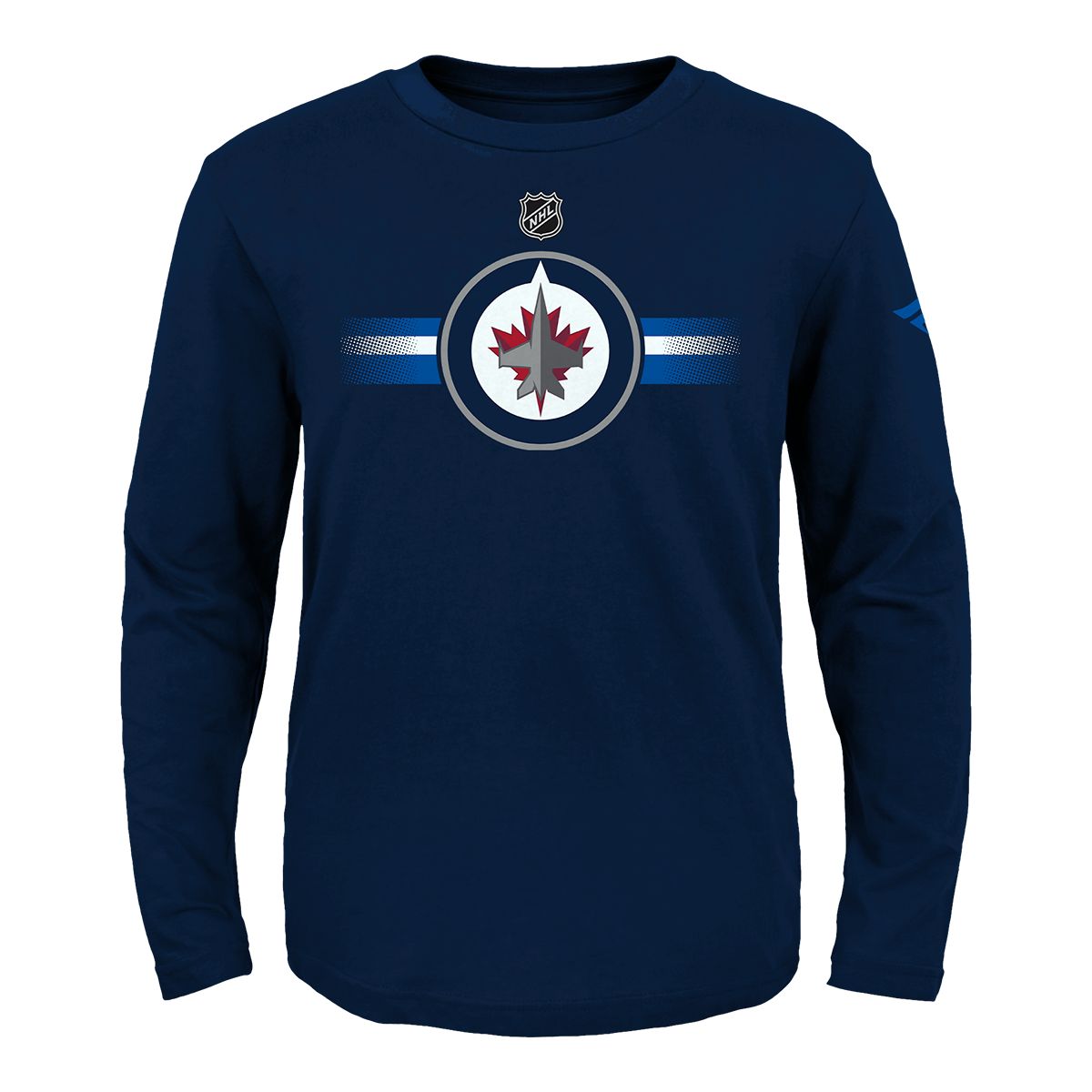 Youth Winnipeg Jets NHL Apro Logo Long Sleeve T Shirt