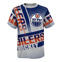Youth Edmonton Oilers NHL Upper Hand Jersey Front_Flat