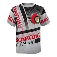 Youth Ottawa Senators Outerstuff Upper Hand Jersey T Shirt Front_Flat